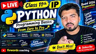 Python - A programming language Class 11 Informatics Practices