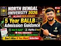 North Bengal University BALLB Admission 2026 Form Fill Up Date। NBU BA LLB 2026 Application Form