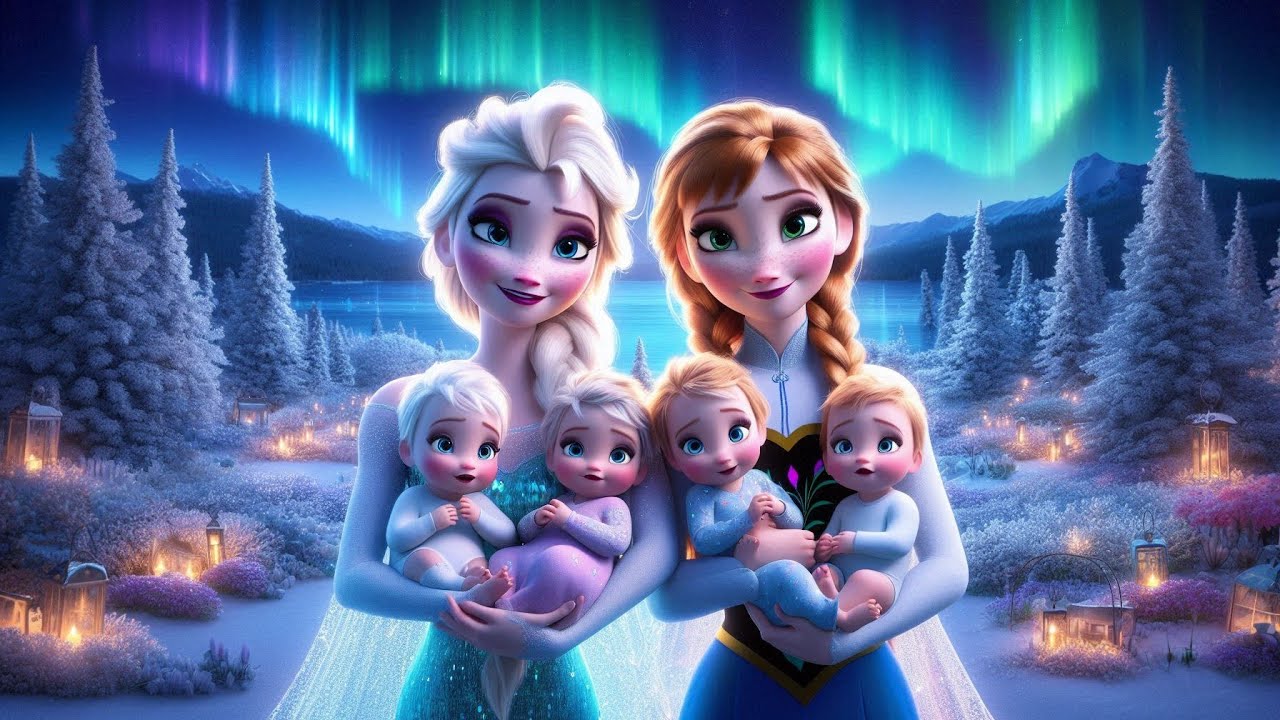 🆕🎶✨ A Lullaby Under the Northern Lights ❄️ Elsa & Anna’s Emotional Song 💙| Happily Ever After