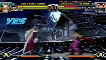Tatsunoko VS Capcom - Morrigan & Saki - Arcade Mode (Part 2 of 3) [for raymkkkk]