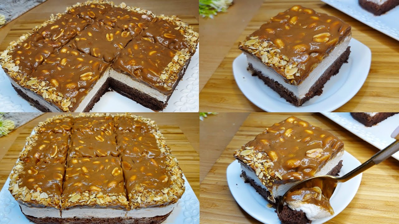 كيكة طبقات سهلة بكريمة الكراميل اللذيذة😋كيكة شكولاتة اكثر من رائعة بمكونات بسيطة