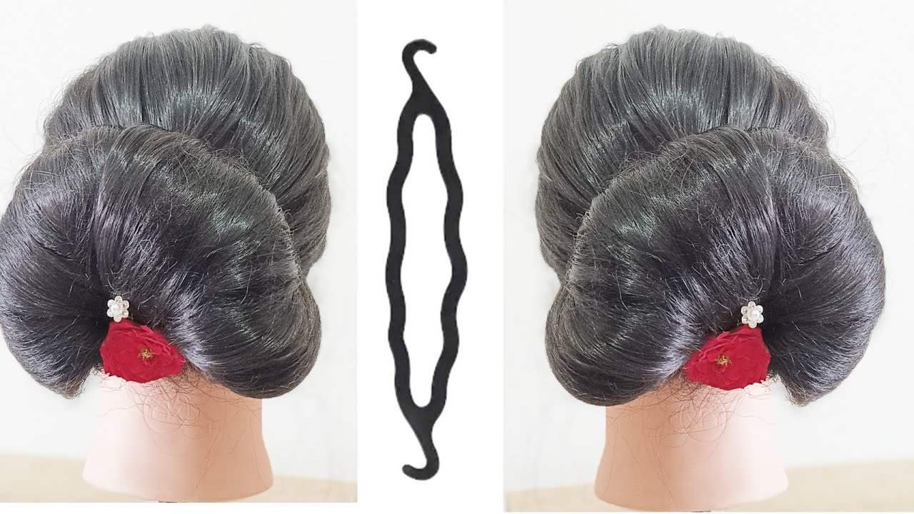 How to make bun hairstyles with bun maker juda kaise banaye magic
