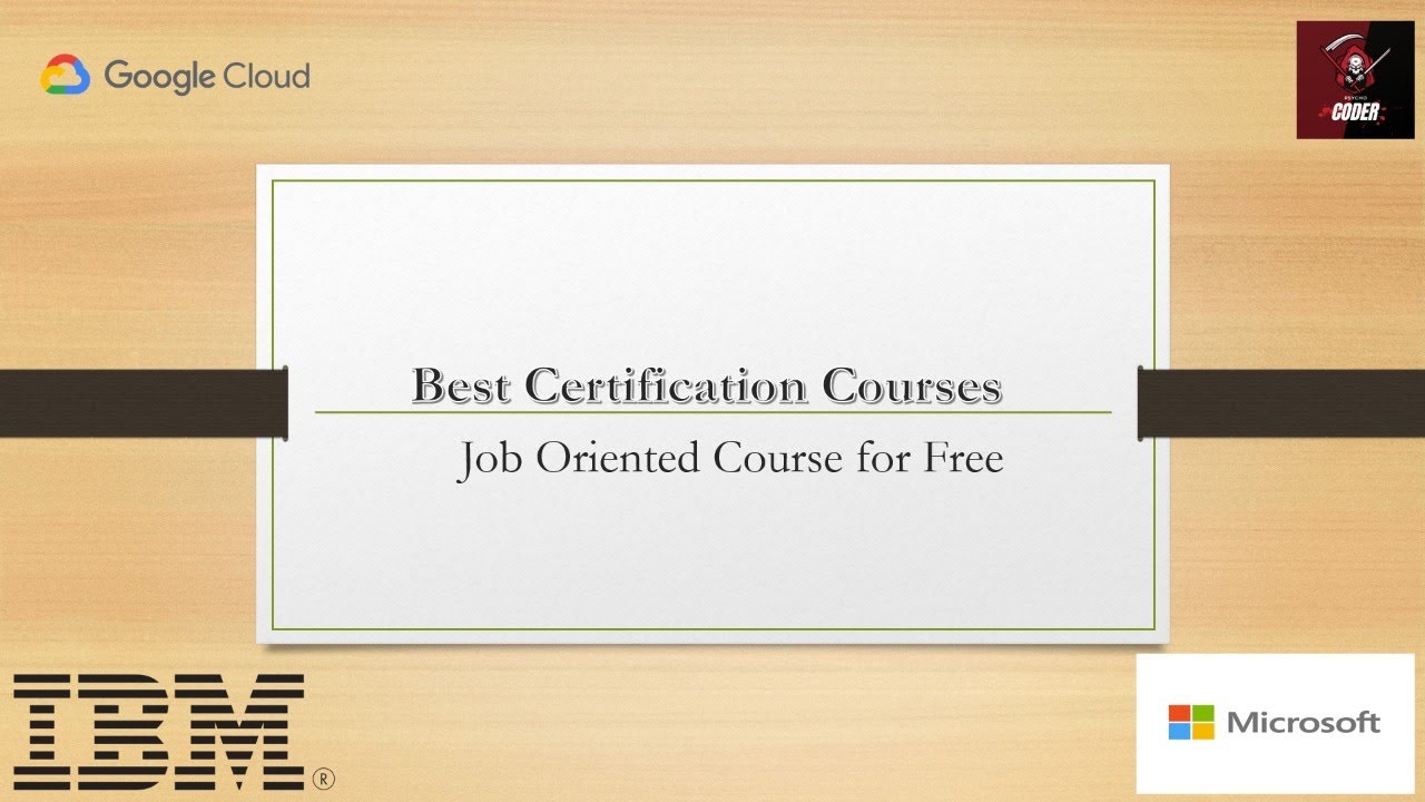 Free Certification Courses | Data Science | ML | Google Cloud | AI | Cyber Security