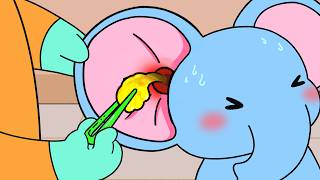 Mizu's Ear Cleaning for Blue Elephant | ASMR Animation | Life in Shirakawa