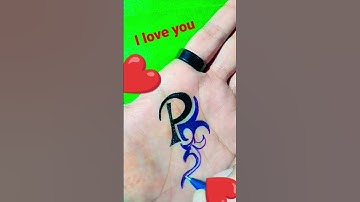 P name art video ll P letter status video #name_status_video #shorts #ravindra_ranjan