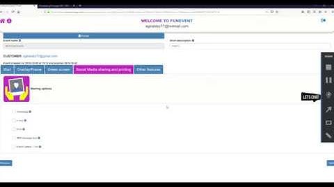 Print and Share feature. Fun Event App