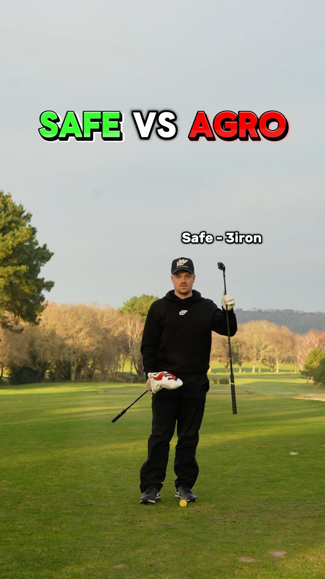 SAFE vs AGGRESSIVE ✅❌ #golf