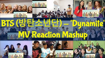 BTS - "Dynamite" M/V Reaction Mashup
