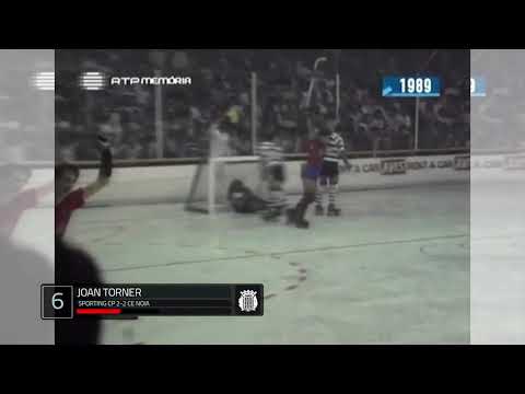 Resum del partit d'anada de la final de la Copa d'Europa 1988-89 (Sporting CP vs CE Noia)