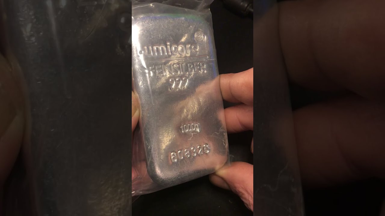 Silver Bar Umicore 1 Kilo - Zilverbaar Umicore 1000 gram
