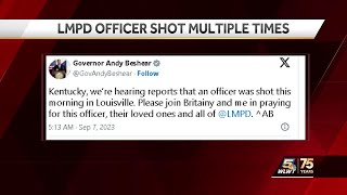 Kentucky officer in 'critical but stable' condition after being shot Thursday morning