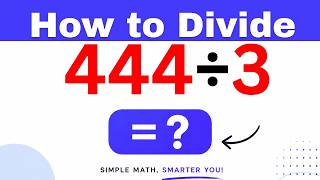 444รท3 Divide 444 by 3 - Long division Method