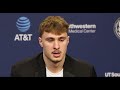 Dallas Mavs' Cooper Flagg speaks after being named NBA Rookie of the Year