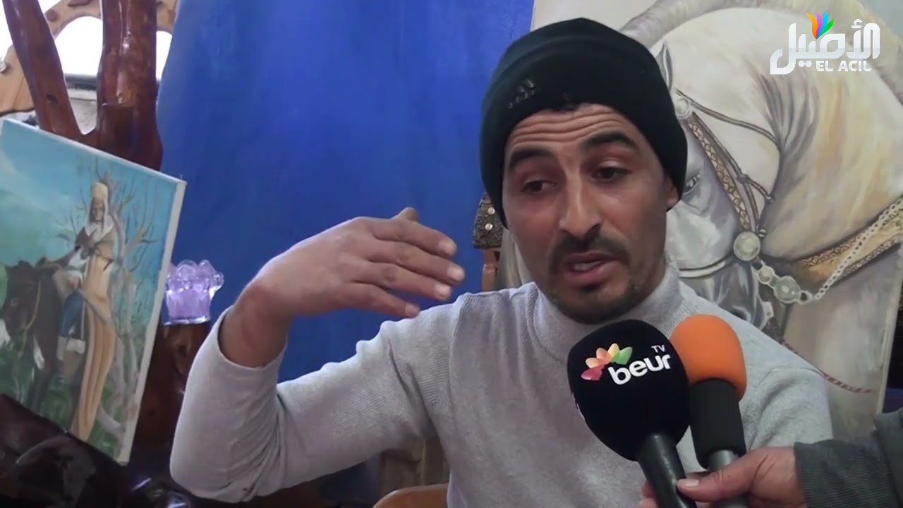 بادي عبد الكريم إبن راس العيون فنان بإعادة الرسكلة ابدع وتفنن في صنع منحوتات للديكور