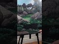 How To Paint Grass And Rocks  - The Secret Of The Mountain