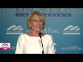Secretary devos  berlin wall  remarks to young americas foundation at the reagan ranch center