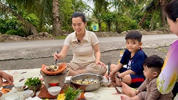 Đến Thăm Nhà Chế Hai Cùng Làm Món Lòng Bò Nướng Ngói Thưởng Thức Buổi Chiều Quê •HRUM |#95