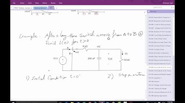 FEC20B First Order RL and RC Natural Response