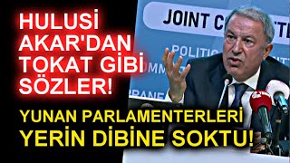 Nato Toplantısında Hulusi Akar Yunan Parlamenterleri Yerin Dibine Soktu
