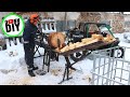 Hydraulic Log Splitter BUILD Part 6 - Wood Tray &amp; TEST