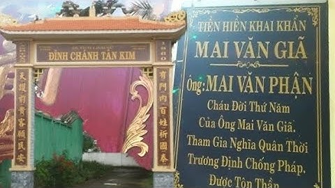 Ngược Dòng Lịch Sử : Ngôi Đền 165 Tuổi Đang Thờ Tự Nghĩa Sỹ Họ Mai.