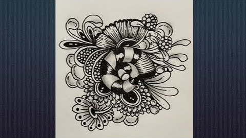 Zentagle Pattern 🌸🌿 ll Doodle For Beginnings 