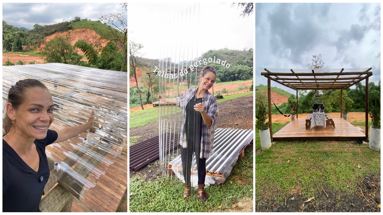 Telhas transparente /pergolado.