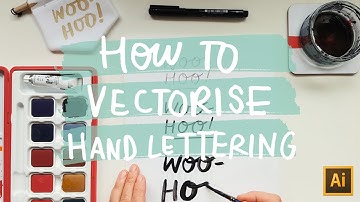 How to vectorise hand lettering | Adobe Illustrator CC | step by step | Mel Chadwick