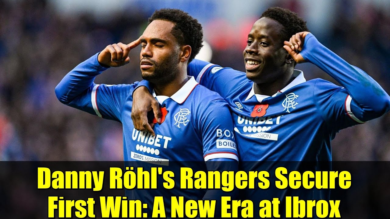 Danny Rhol Mask Rangers Danny Röhl's Rangers Secure First Win: A New Era at Ibrox - YouTube