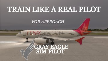 Train Like A Real Pilot | VOR Approach with a Real A320 Pilot | Fenix A320
