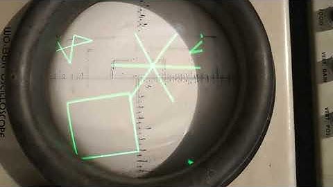 Vector graphics on an oscilloscope