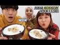 Duad Kim's Arab Dessert Um Ali Making Challenge (feat. Hara. Jannah)