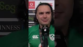 Brilliant James Lowe interview 😅 ireland grand slam #shorts #rugby #ireland #sports