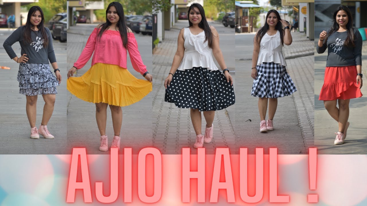 MY FIRST AJIO HAUL|SUMMER COLLECTION|BEST AJIO SKIRT HAUL|SKIRTS UNDER RS700