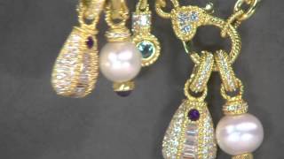 Judith Ripka Sterling Gemstone & Cultured Pearl Necklace on QVC