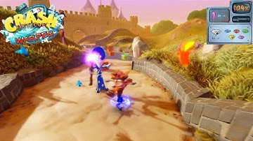 Crash Bandicoot 3 (N. Sane Trilogy) | Level 7 - GEE WIZ | Walkthrough 104%