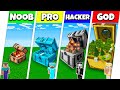 Minecraft Battle: NOOB vs PRO vs HACKER vs GOD: INSIDE CHEST BASE HOUSE BUILD CHALLENGE / Animation