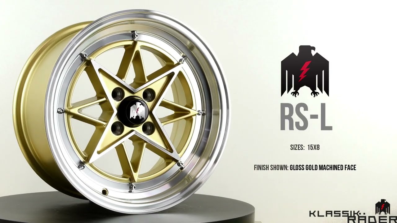 Rader Rims KLASSIK RADER - RS-L | Gloss Gold Full Machined Face & Lip - SPOTLIGHT ...