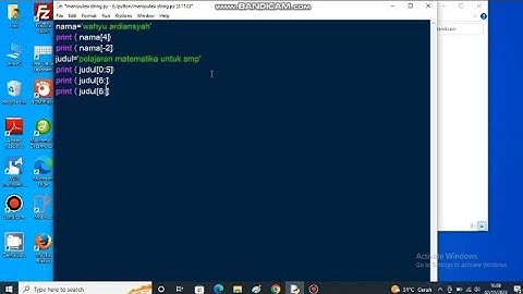 Pemrograman Python Kelas Menengah Bagian 1 (Manipulasi String Part1)