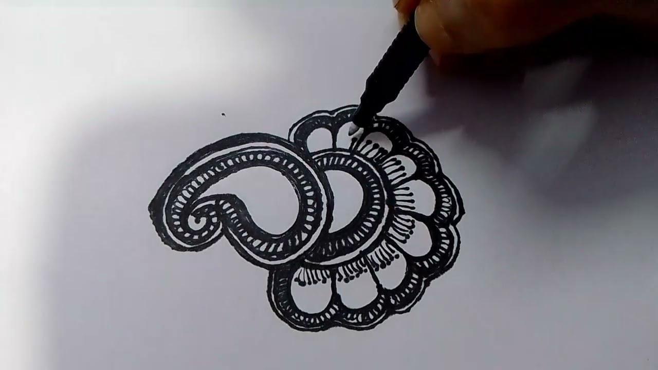 7 minutes simple arebic mehndi design for beginners 