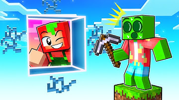 Trapping my Friends in a Fake One Block in Minecraft!