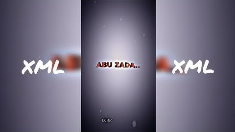 ABU ZADA 2.0 😈💥 XML FILE 📁 ALIGHT MOTION xml by @YouTubeking-xl3zc #alightmotion #trending #xml