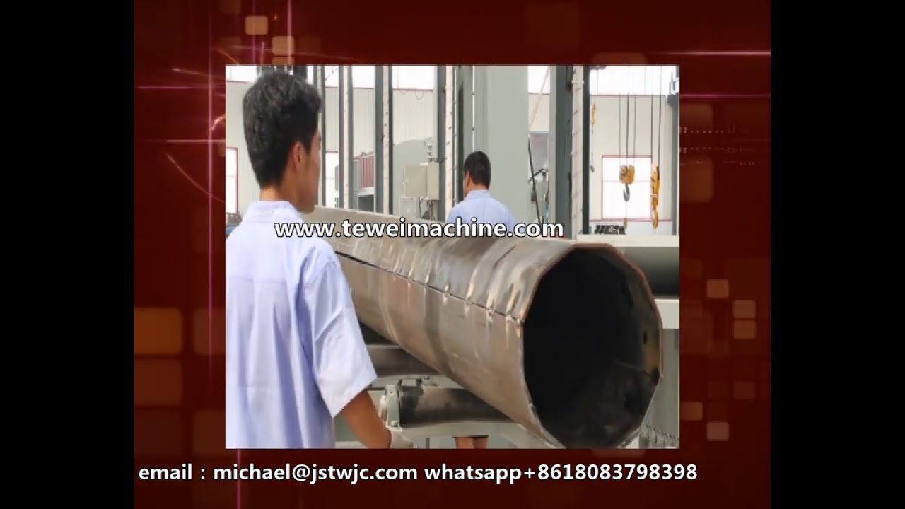 High Mast Pole /Electric Power Pole Manufacturing Progress/ Tewei Steel
