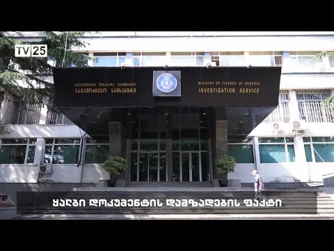 ყალბი დოკუმენტის დამზადების ფაქტი