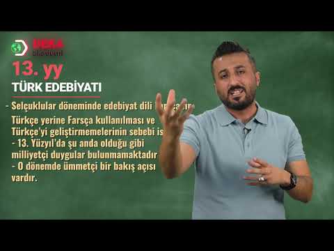 001 - Türkçe ÖABT - Eski Türk Edebiyatı - 13. Yüzyıl Türk Edebiyatı -  Doc. Dr. Taner Gök