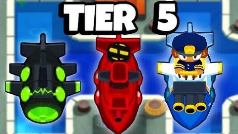 I Used Every 5th Tier Monkey Sub Upgrade in BTD Battles 2...