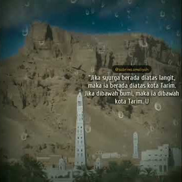 Ya Tarim Wa ahlaha...semoga kita bisa kesini