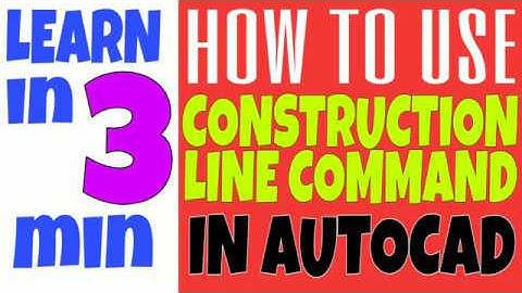 Autocad tutorial - How to use Construction line command in autocad #cadibly #learncad