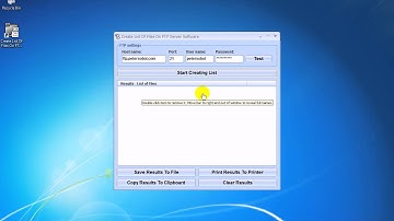 How To Use Create List Of Files On FTP Server Software