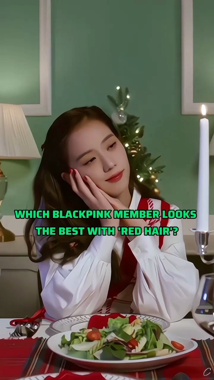 Which BLACKPINK member looks the best with 'RED HAIR'? #lisa #rosé #jennie #jisoo #blackpink #shorts